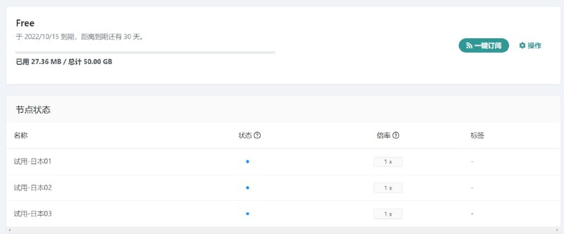 免费机场 云上上海，注册送50G流量，试用只有三个节点可用，测试时只有一个节点可用，速度一般，备用吧，白嫖！网页注册：👉官方网址✈️白嫖机场合集导航：点击查看